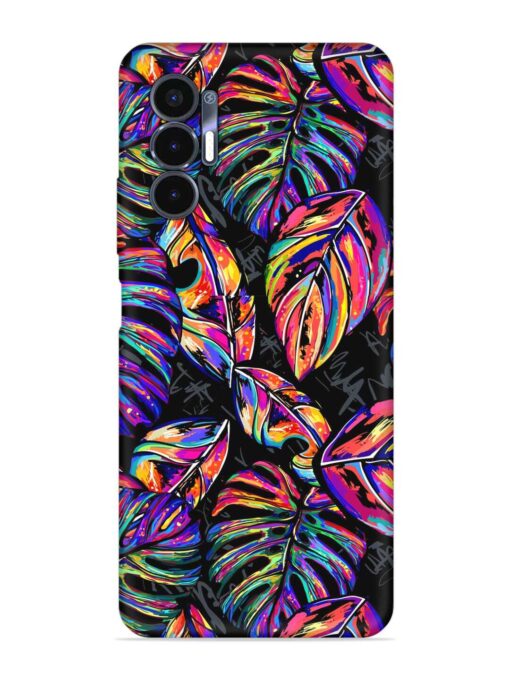 Tropical Seamless Vector Embossed Soft Silicone Case for Tecno Pova 3 Zapvi