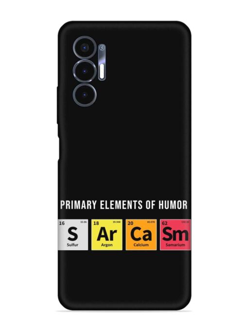 Primary Elements Humor Embossed Soft Silicone Case for Tecno Pova 3