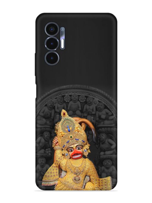 Indian Gold Hanuman Embossed Soft Silicone Case for Tecno Pova 3