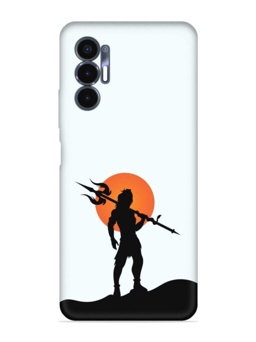 Lord Mahadev Trendy Embossed Soft Silicone Case for Tecno Pova 3 Zapvi