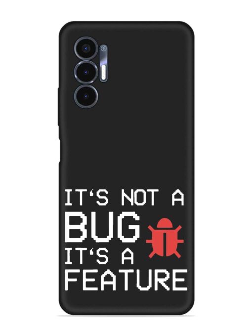 Not Bug Feature Embossed Soft Silicone Case for Tecno Pova 3