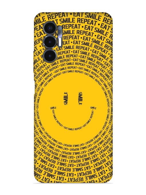 Smiley Embossed Soft Silicone Case for Tecno Pova 3 Zapvi