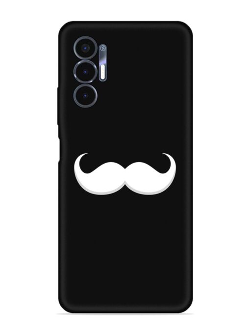 Mustache Vector Embossed Soft Silicone Case for Tecno Pova 3 Zapvi