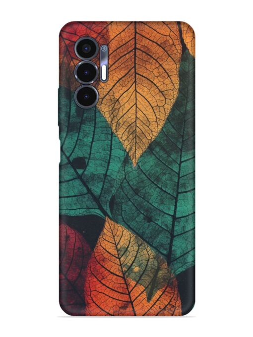 Leaves Artwork Embossed Soft Silicone Case for Tecno Pova 3 Zapvi