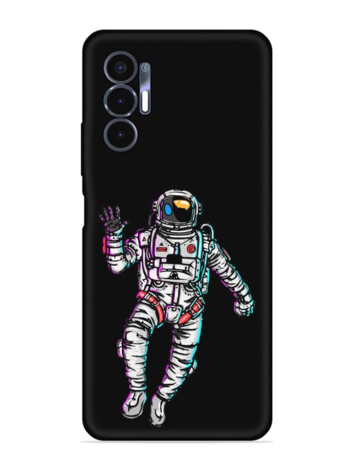 Spaceman Embossed Soft Silicone Case for Tecno Pova 3 Zapvi