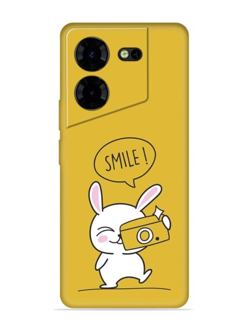 Hey Smile Please Embossed Soft Silicone Case for Tecno Pova 5 Pro (5G) Zapvi