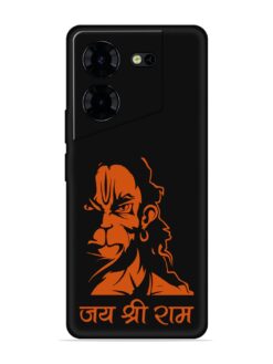 Angry Hanuman Embossed Soft Silicone Case for Tecno Pova 5 Pro (5G)