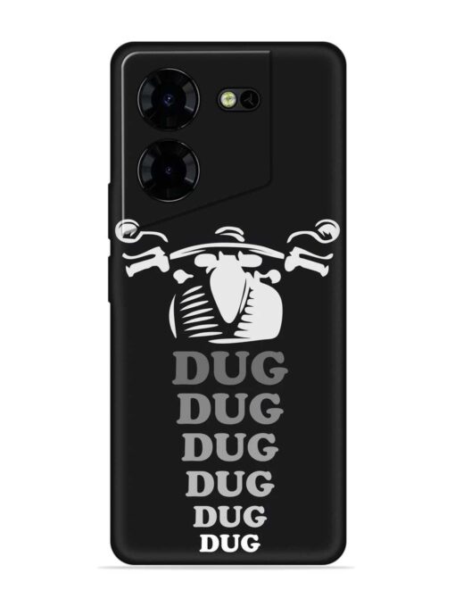 Dug Dug Dug Embossed Soft Silicone Case for Tecno Pova 5 Pro (5G) Zapvi