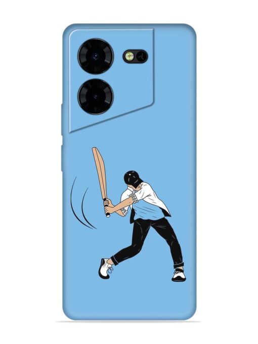 Cricket Gully Boy Embossed Soft Silicone Case for Tecno Pova 5 Pro (5G) Zapvi