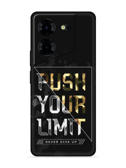 Push Your Limits Embossed Soft Silicone Case for Tecno Pova 5 Pro (5G) Zapvi