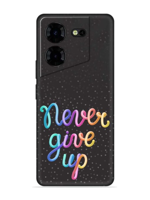 Colorful Stylized Rainbow Embossed Soft Silicone Case for Tecno Pova 5 Pro (5G) Zapvi