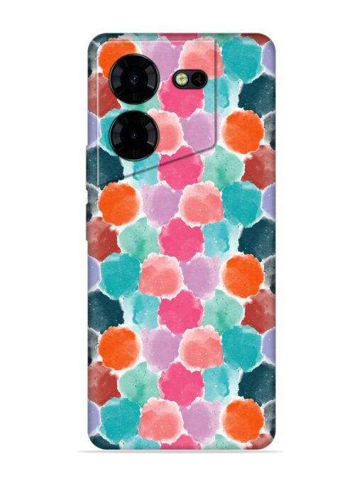 Colorful Seamless Pattern Embossed Soft Silicone Case for Tecno Pova 5 Pro (5G) Zapvi