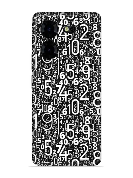 Many Numbers Different Embossed Soft Silicone Case for Tecno Pova 5 Pro (5G) Zapvi