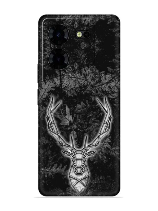 Ancient Deer Embossed Soft Silicone Case for Tecno Pova 5 Pro (5G) Zapvi