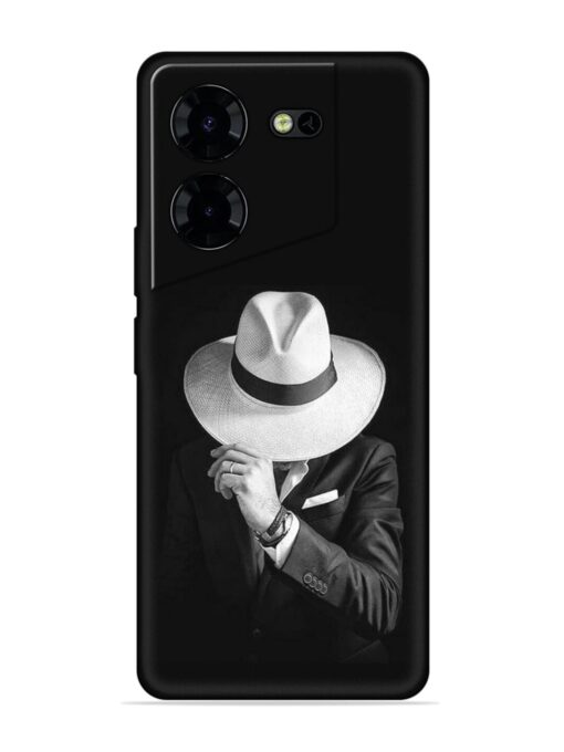 Men Under Hat Embossed Soft Silicone Case for Tecno Pova 5 Pro (5G) Zapvi