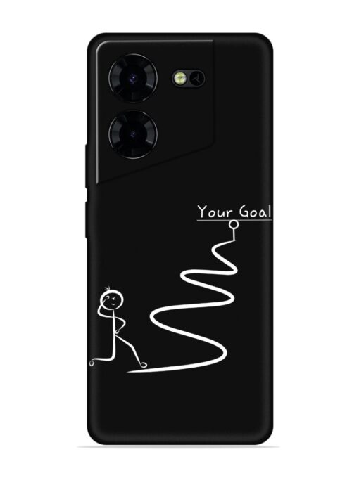 Your Goal Embossed Soft Silicone Case for Tecno Pova 5 Pro (5G)