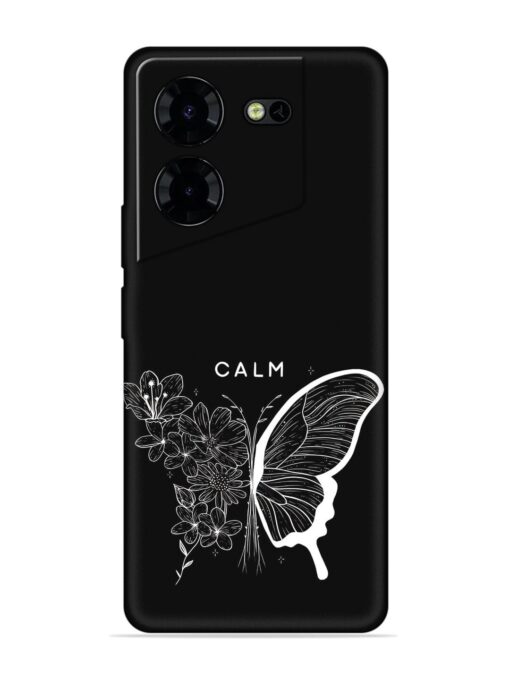 Calm Embossed Soft Silicone Case for Tecno Pova 5 Pro (5G) Zapvi