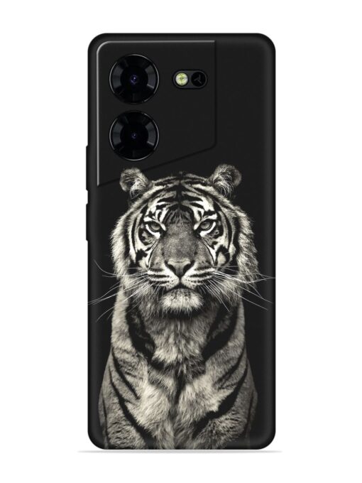 Tiger Art Embossed Soft Silicone Case for Tecno Pova 5 Pro (5G) Zapvi