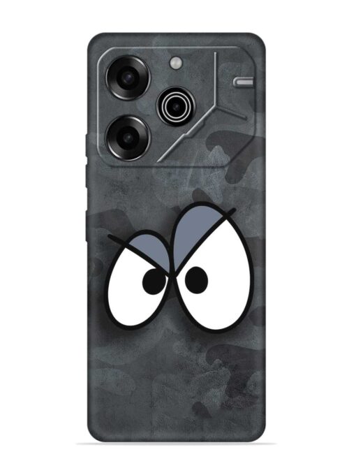 Big Eyes Night Mode Embossed Soft Silicone Case for Tecno Pova 6 Pro (5G) Zapvi