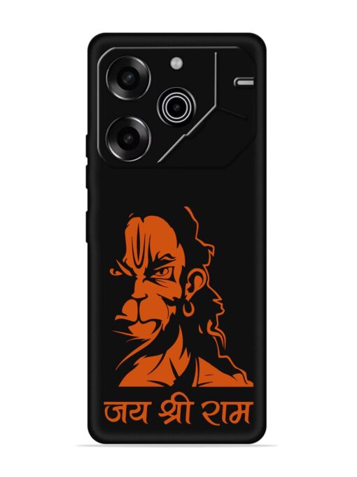 Angry Hanuman Embossed Soft Silicone Case for Tecno Pova 6 Pro (5G) Zapvi