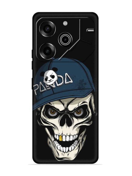 Panda Skull Embossed Soft Silicone Case for Tecno Pova 6 Pro (5G) Zapvi