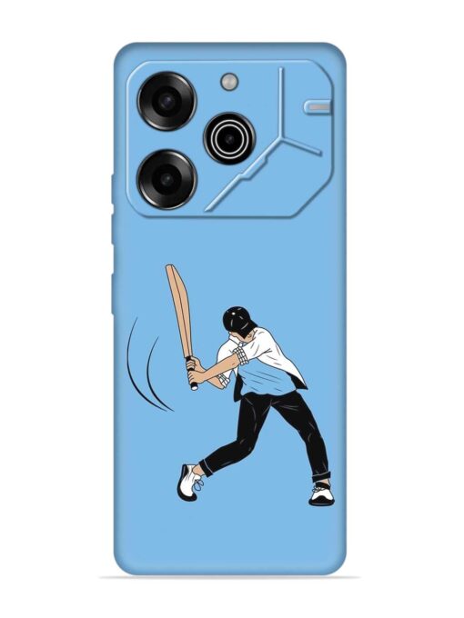 Cricket Gully Boy Embossed Soft Silicone Case for Tecno Pova 6 Pro (5G) Zapvi