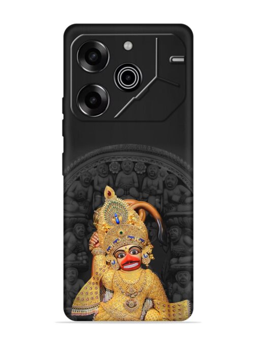 Indian Gold Hanuman Embossed Soft Silicone Case for Tecno Pova 6 Pro (5G)