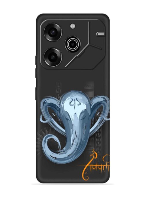 Illustration Lord Ganpati Embossed Soft Silicone Case for Tecno Pova 6 Pro (5G) Zapvi