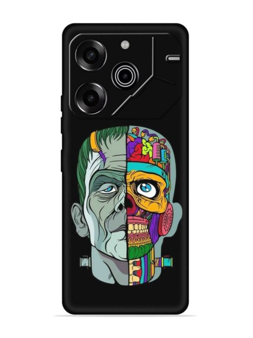 Men Vs Skull Embossed Soft Silicone Case for Tecno Pova 6 Pro (5G) Zapvi