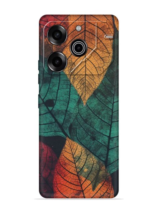 Leaves Artwork Embossed Soft Silicone Case for Tecno Pova 6 Pro (5G) Zapvi