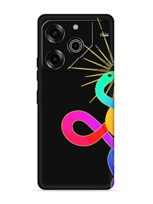 Art Geometric Abstraction Embossed Soft Silicone Case for Tecno Pova 6 Pro (5G) Zapvi