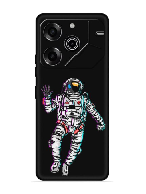 Spaceman Embossed Soft Silicone Case for Tecno Pova 6 Pro (5G) Zapvi