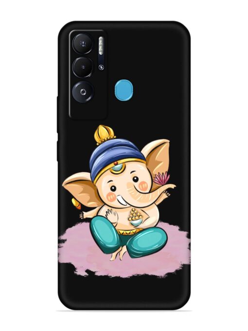 Bal Ganesh Vector Art Embossed Soft Silicone Case for Tecno Pova Neo Zapvi