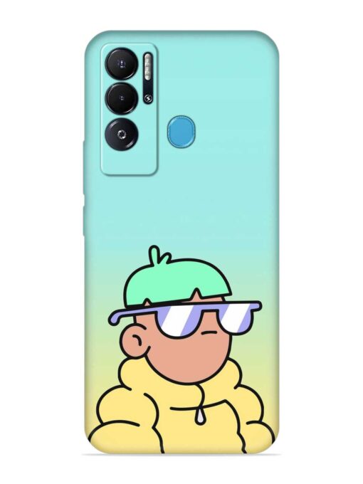 Doodles Cool Character Embossed Soft Silicone Case for Tecno Pova Neo