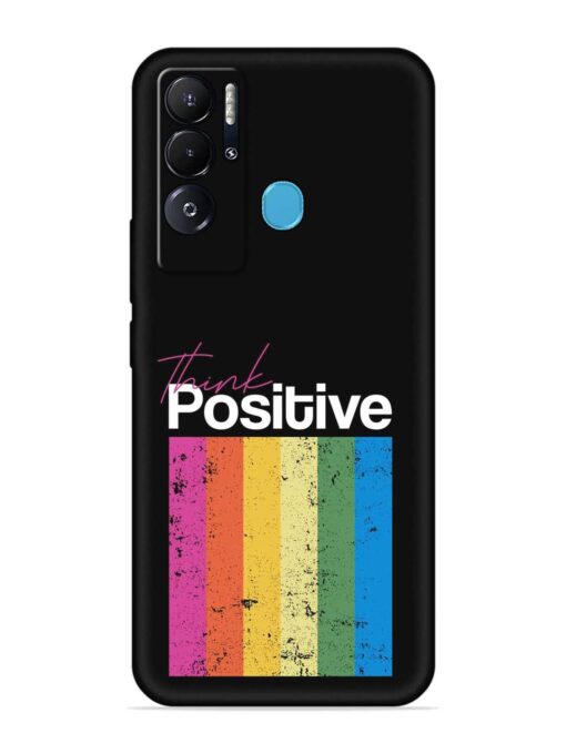 Think Positive Typography Embossed Soft Silicone Case for Tecno Pova Neo Zapvi