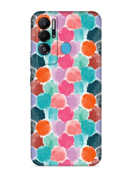 Colorful Seamless Pattern Embossed Soft Silicone Case for Tecno Pova Neo Zapvi