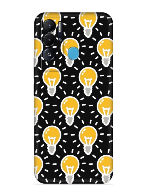 Light Bulb Seamless Embossed Soft Silicone Case for Tecno Pova Neo Zapvi