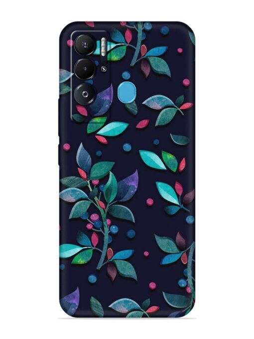 Decorative Watercolor Flower Embossed Soft Silicone Case for Tecno Pova Neo Zapvi