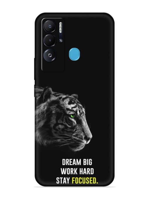 Dream Big Work Hard Embossed Soft Silicone Case for Tecno Pova Neo Zapvi