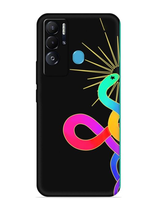 Art Geometric Abstraction Embossed Soft Silicone Case for Tecno Pova Neo Zapvi