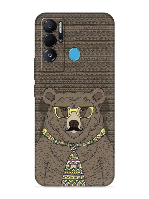 Grizzly Bear Embossed Soft Silicone Case for Tecno Pova Neo