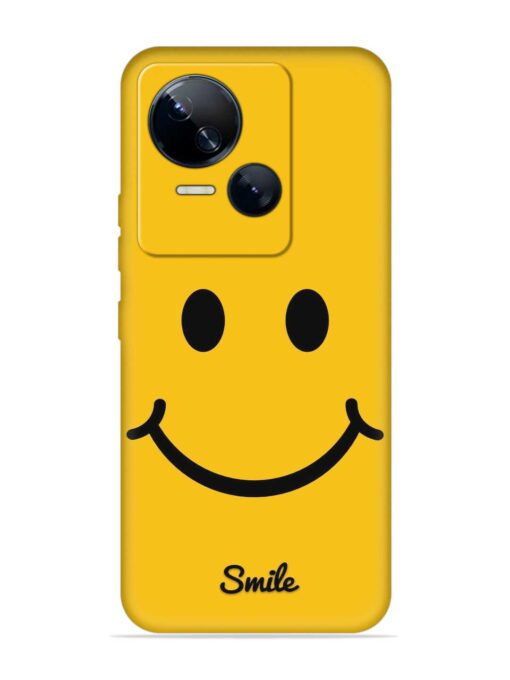 Yellow Smiley Embossed Soft Silicone Case for Tecno Spark 10 (5G) Zapvi