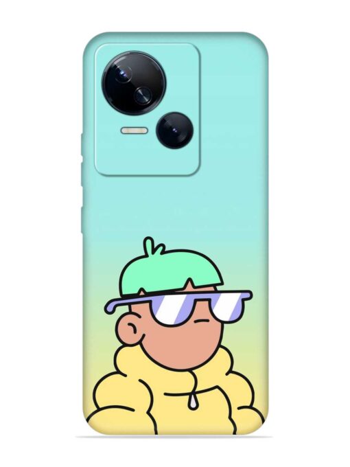 Doodles Cool Character Embossed Soft Silicone Case for Tecno Spark 10 (5G) Zapvi