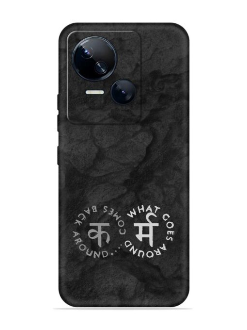 Karma Hindi Word Embossed Soft Silicone Case for Tecno Spark 10 (5G) Zapvi