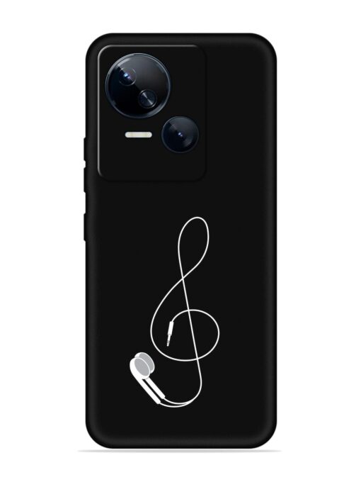 Music Earphone Vector Embossed Soft Silicone Case for Tecno Spark 10 (5G)