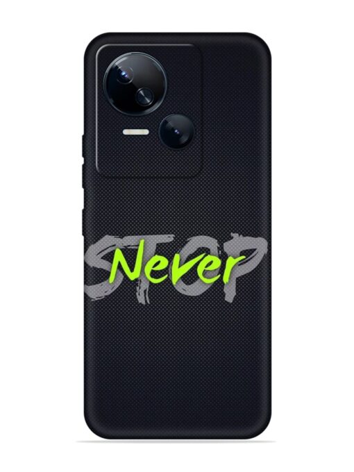 Never Stop Embossed Soft Silicone Case for Tecno Spark 10 (5G) Zapvi