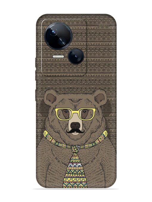 Grizzly Bear Embossed Soft Silicone Case for Tecno Spark 10 (5G)