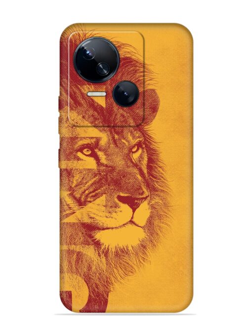 Gold Lion Crown Art Embossed Soft Silicone Case for Tecno Spark 10 (5G)