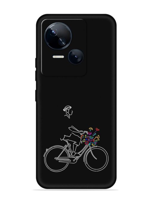 Minimalist Cycle Art Embossed Soft Silicone Case for Tecno Spark 10 (5G) Zapvi