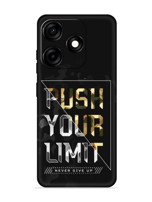 Push Your Limits Embossed Soft Silicone Case for Tecno Spark 10C Zapvi